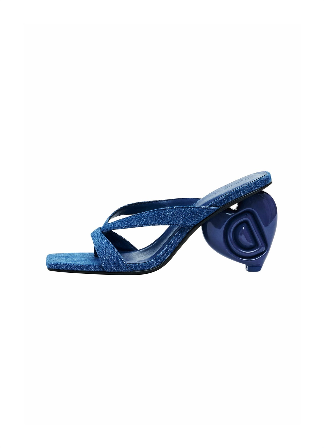 Desigual HEART HEEL - High Heel Sandalette - blue/blau