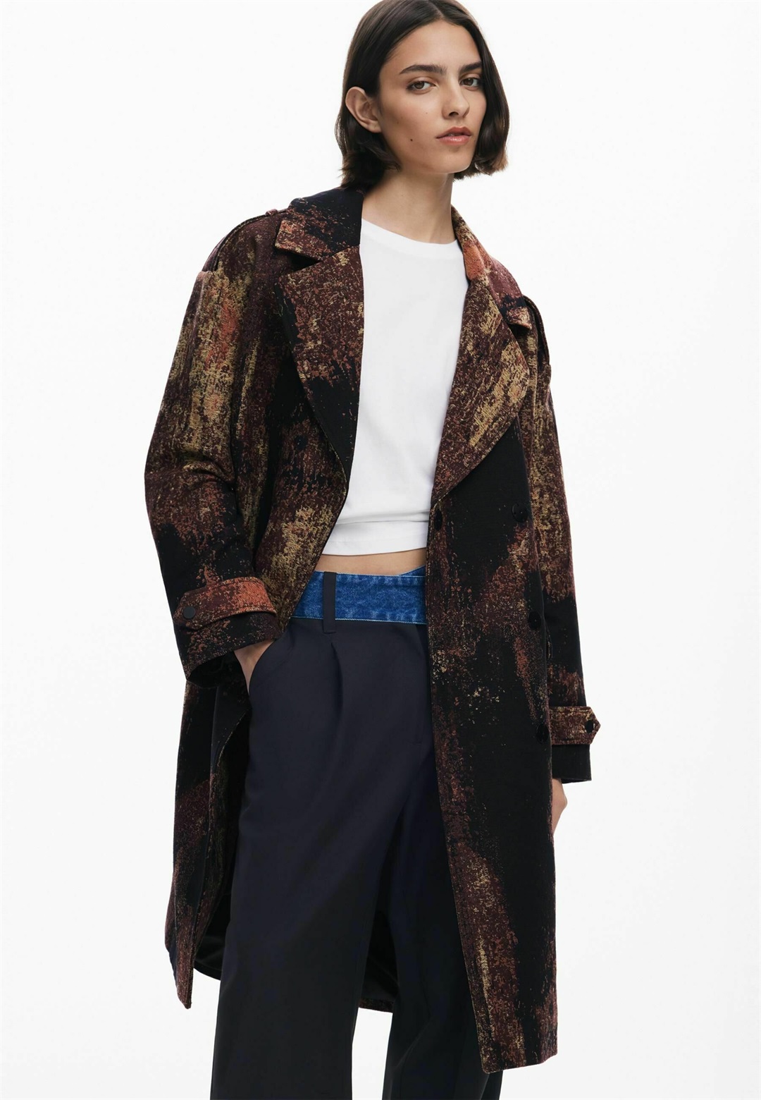 Desigual DESIGNED BY MR CHRISTIAN LACROIX - Klassischer Mantel - mix/mehrfarbig