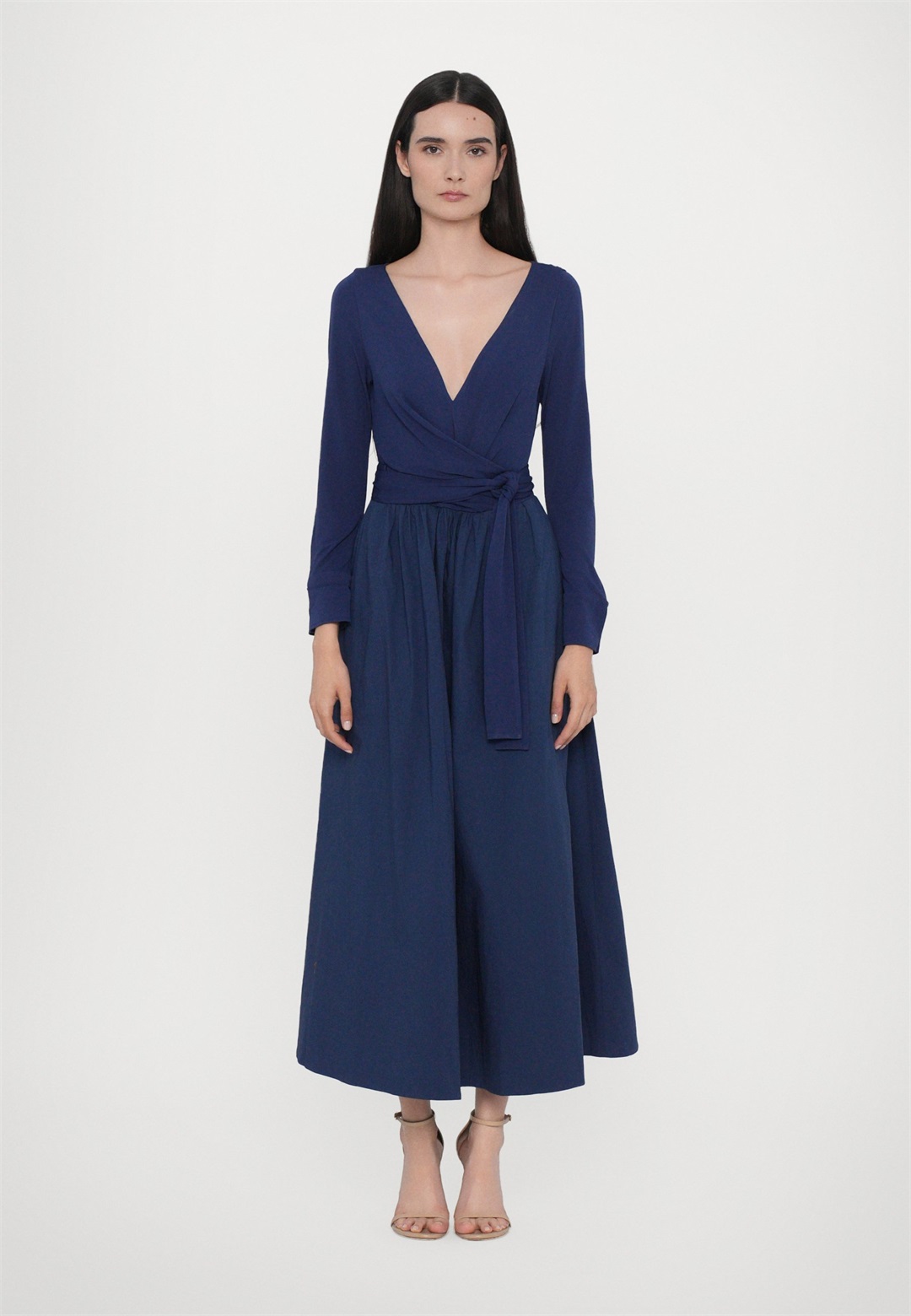 Diane von Furstenberg BALLERINA WRAP DRESS - Freizeitkleid - navy/dunkelblau