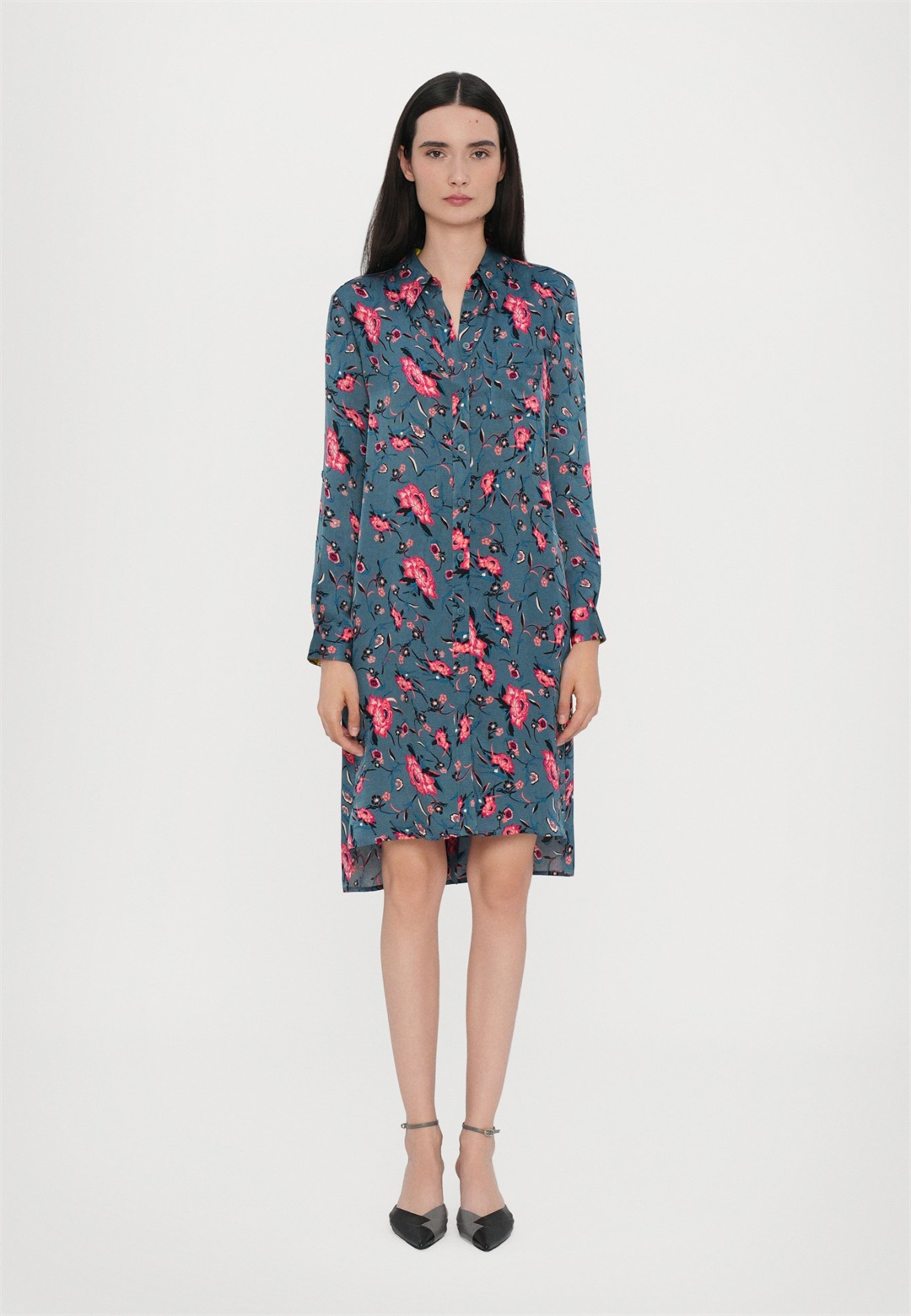 Diane von Furstenberg PRITA SHIRT DRESS - Blusenkleid - blue/blau