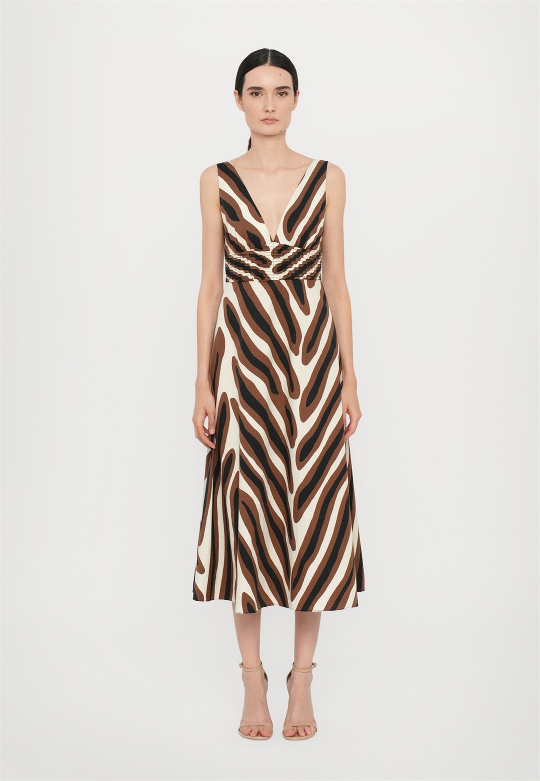 Diane von Furstenberg VIVIENNE DRESS - Maxikleid - brown/braun