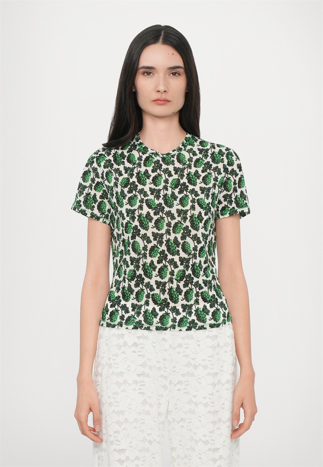 Diane von Furstenberg SHORT SLEEVE - T-Shirt print - indian green/grün