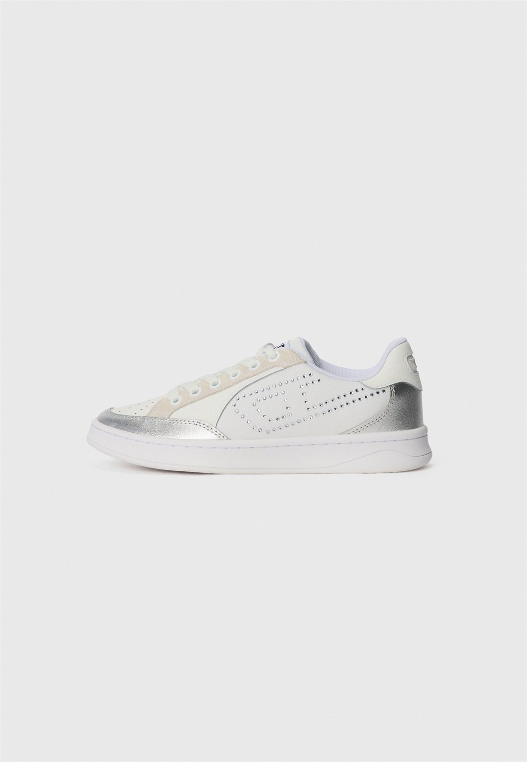 Diesel DAKOTA - Sneaker low - white/silver-coloured/weiß