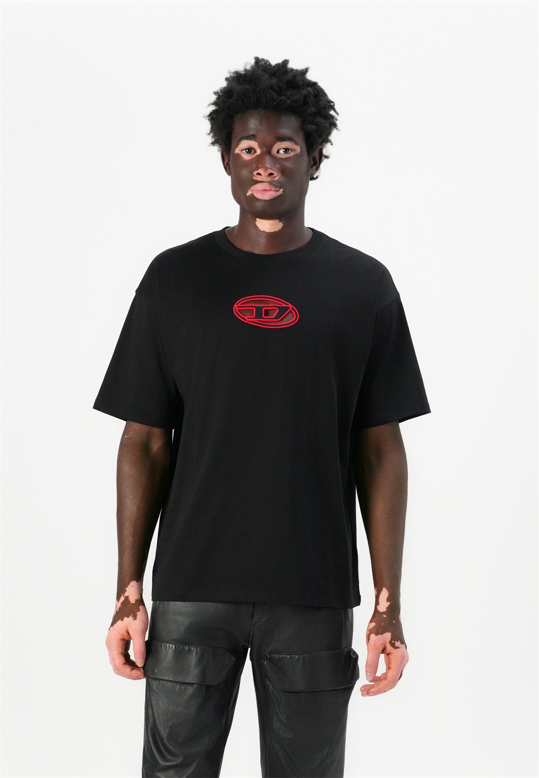 Diesel BOX UNISEX - T-Shirt print - black/schwarz