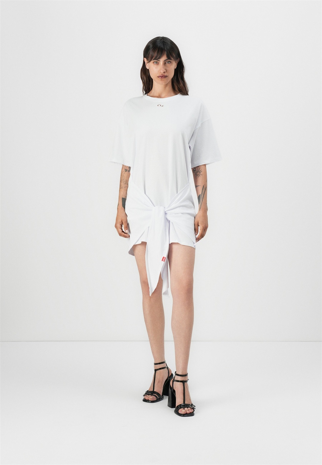 Diesel EIVOR - Jerseykleid - white/weiß