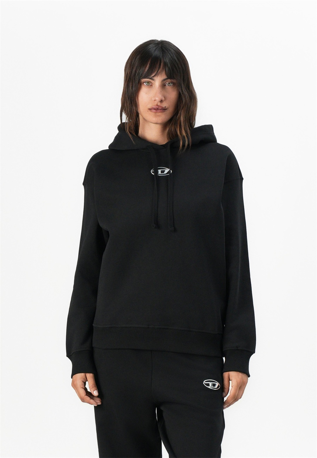 Diesel BUXT - Kapuzenpullover - black/schwarz