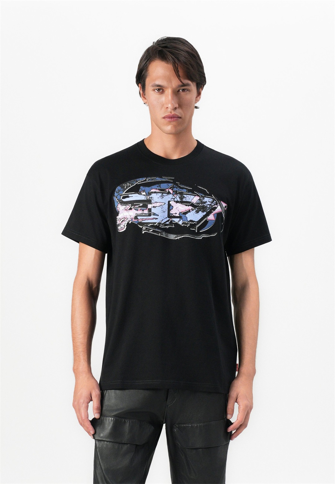 Diesel NORM UNISEX - T-Shirt print - black/schwarz