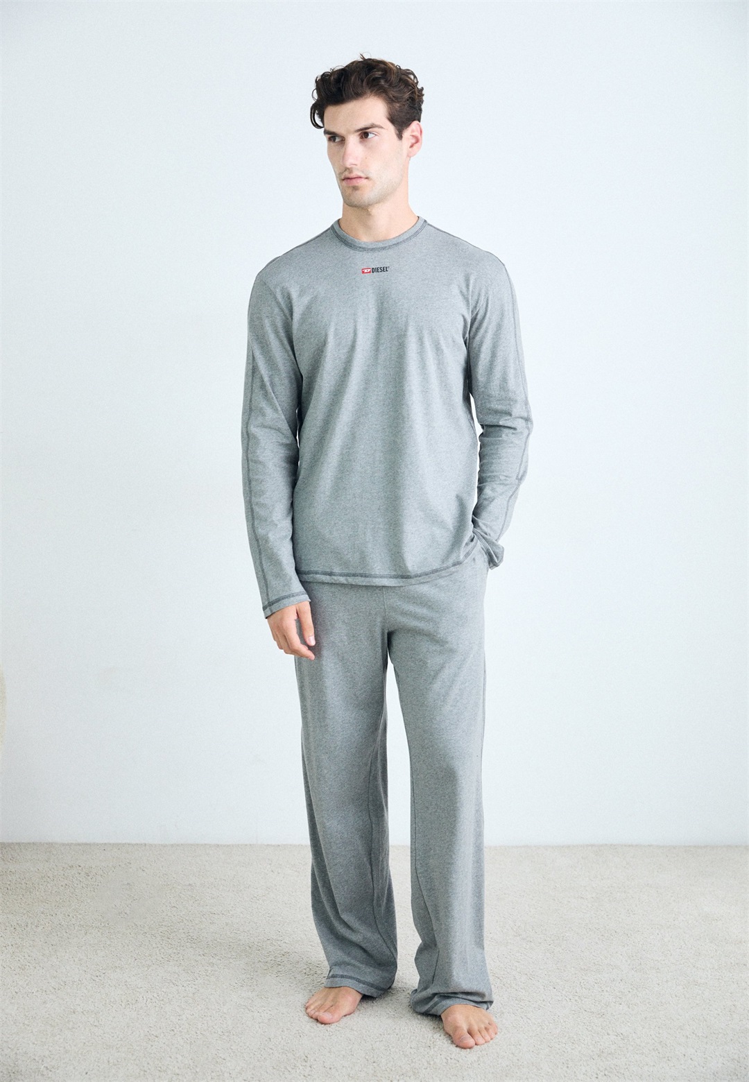 Diesel SET-NOLAN-D-CORE - Pyjama - 96x/dunkelgrau