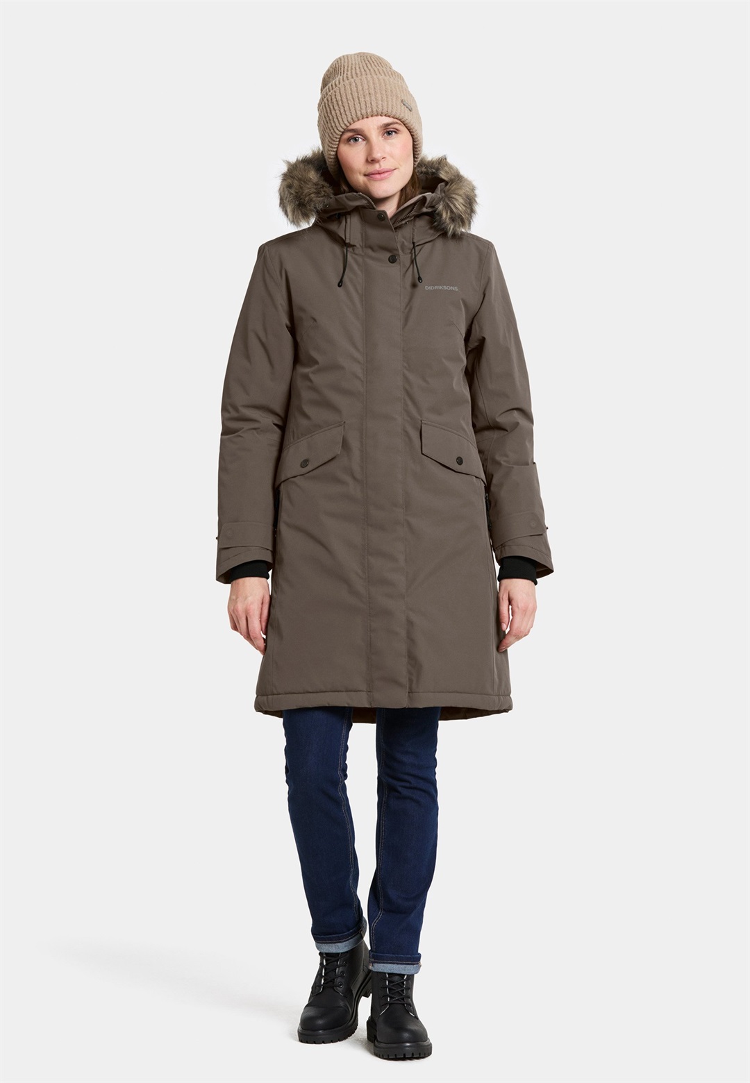 Didriksons ERIKA - Parka - mocha brown/dunkelbraun