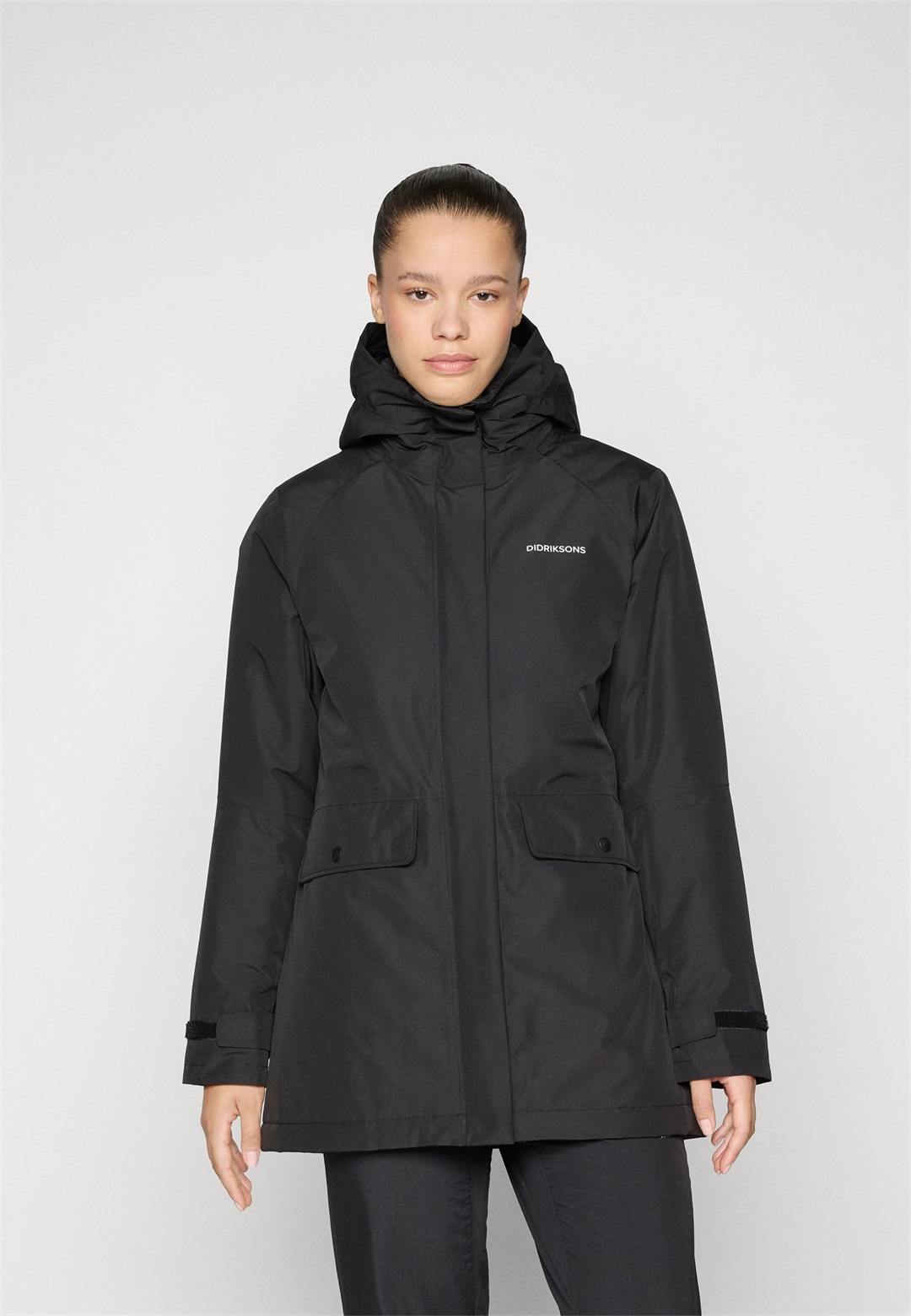 Didriksons TUVA - Wintermantel - black/schwarz Didriksons TUVA - Wintermantel - black/schwarz