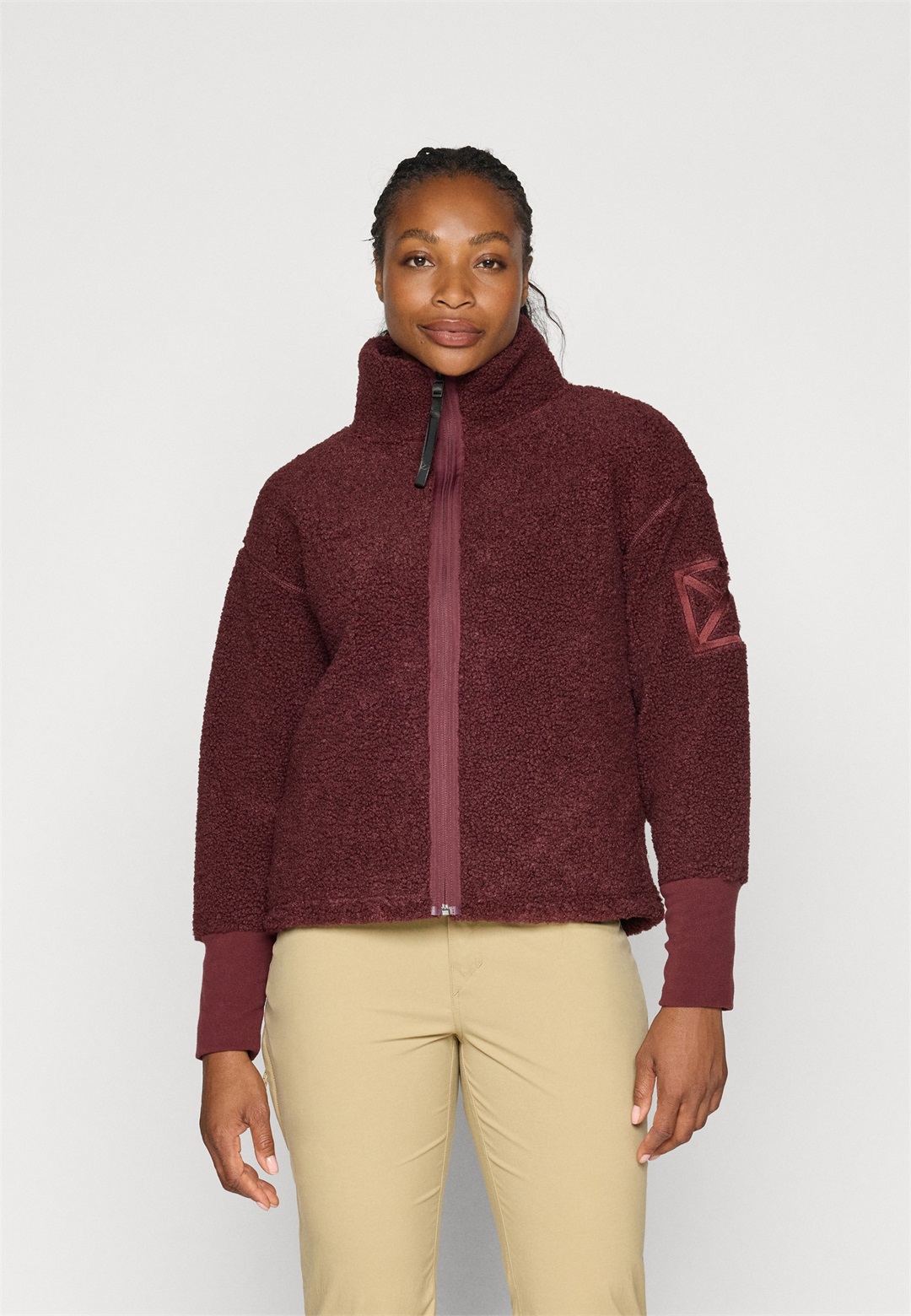 Didriksons MELLA - Fleecejacke - old rust/bordeaux