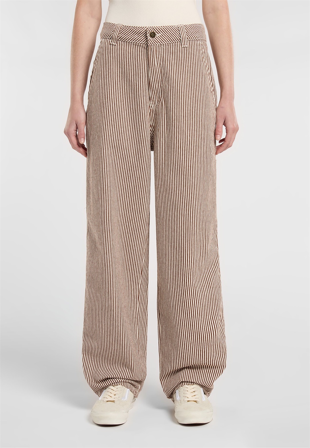 Dickies HICKORY - Stoffhose - cappuccino/dunkelbraun