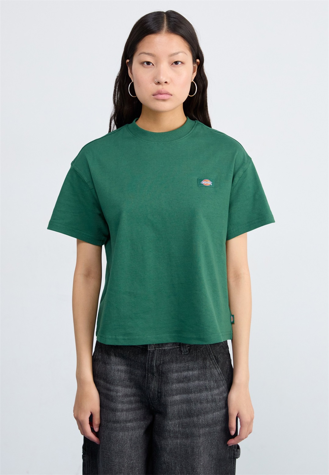 Dickies OAKPORT BOXY TEE - T-Shirt basic - pine needle green/dunkelgrün
