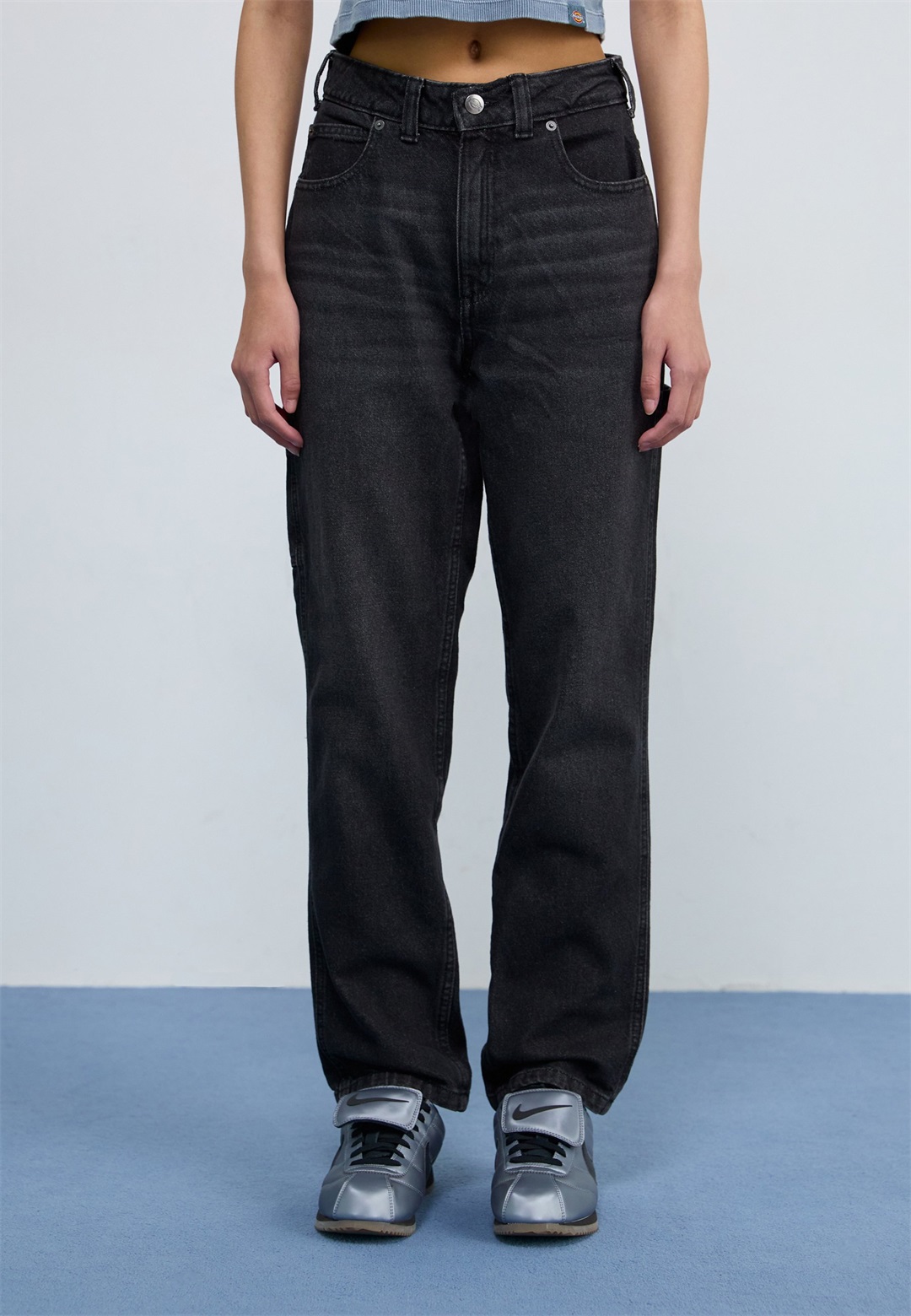 Dickies ELLENDALE - Jeans Straight Leg - black wash faded/black denim