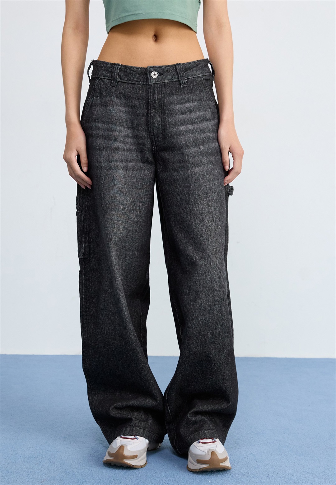 Dickies HILHAM - Jeans Relaxed Fit - coal wash faded/black denim