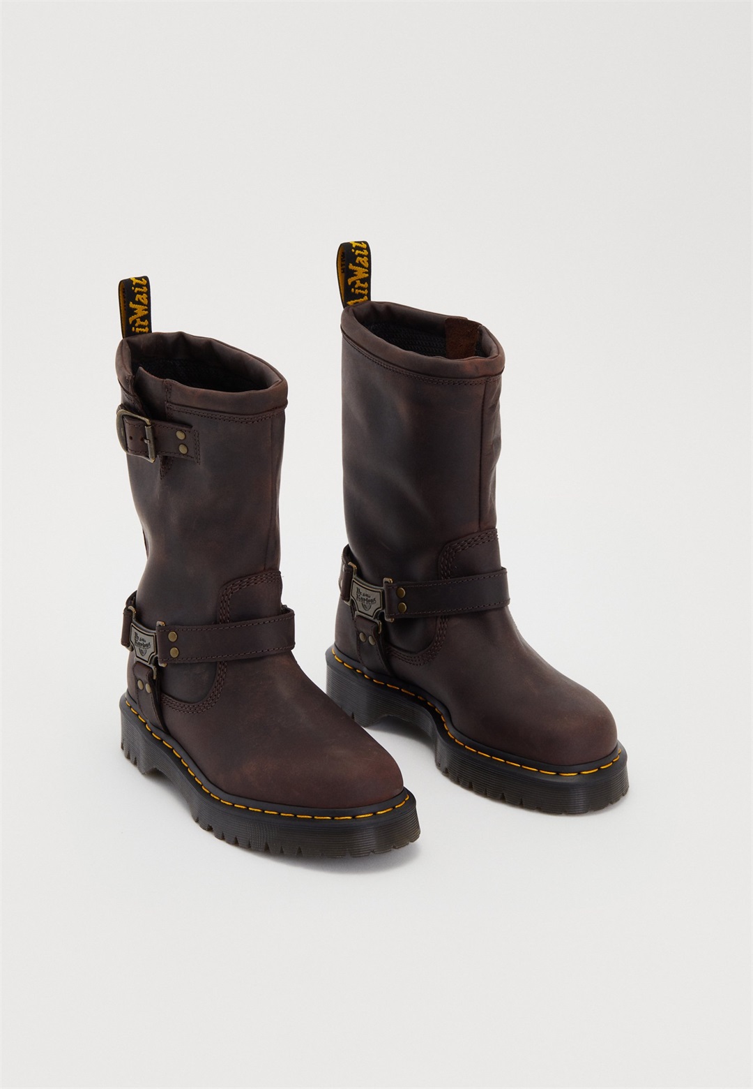 Dr. Martens ANISTONE HI UNISEX - Cowboy-/Bikerboot - dark brown/dunkelbraun