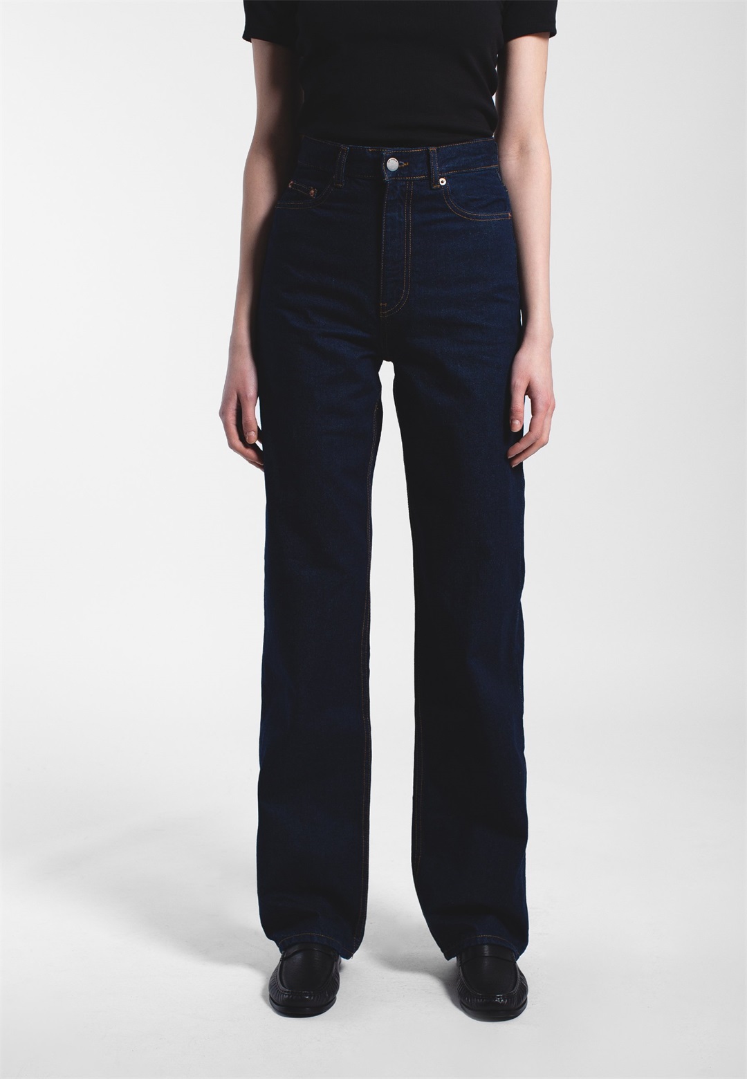 Dr.Denim ECHO - Jeans Straight Leg - stray rinse/dark-blue denim