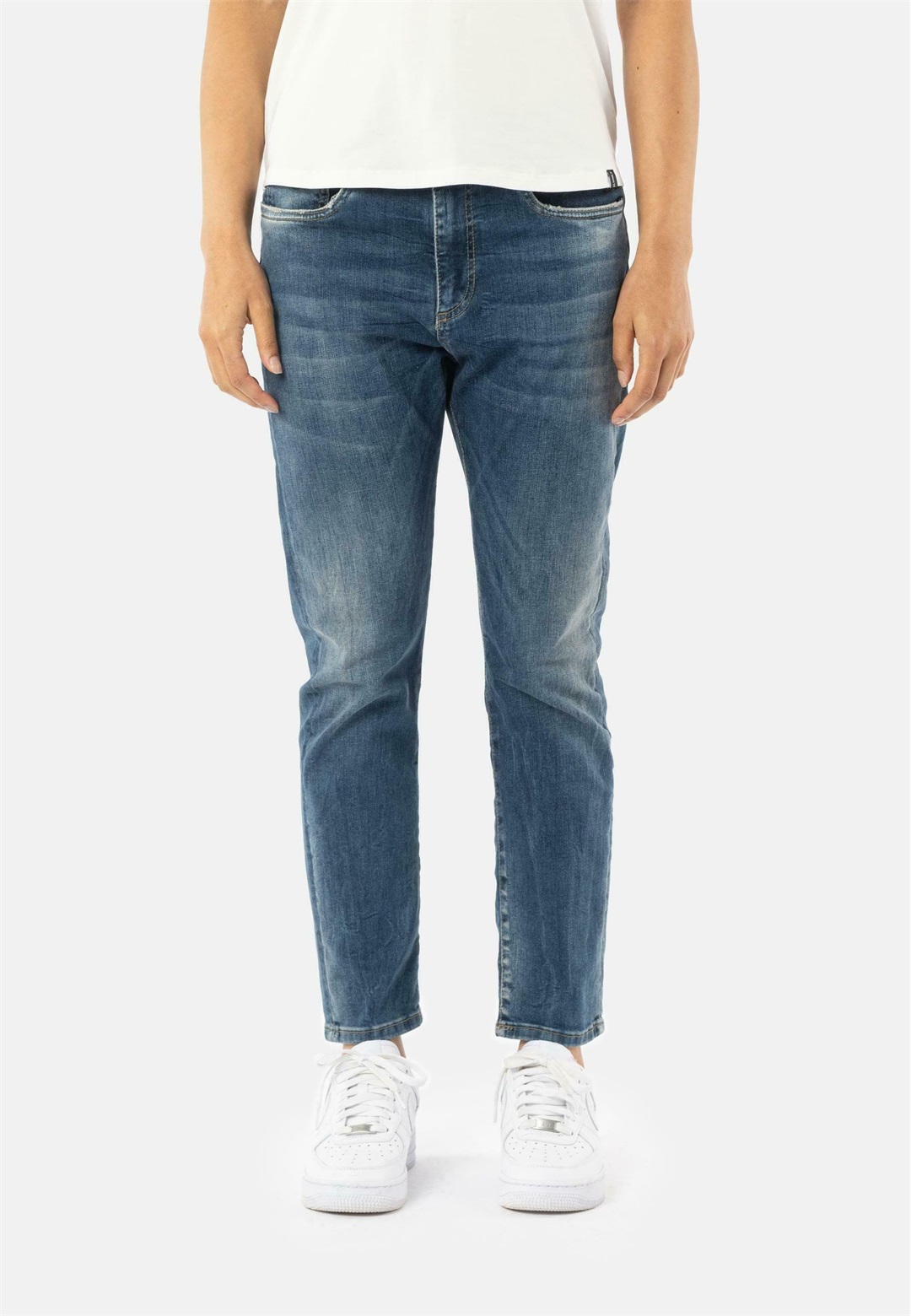 Elias Rumelis LEONA CLEAN - Jeans Slim Fit - queen blue/dark-blue denim