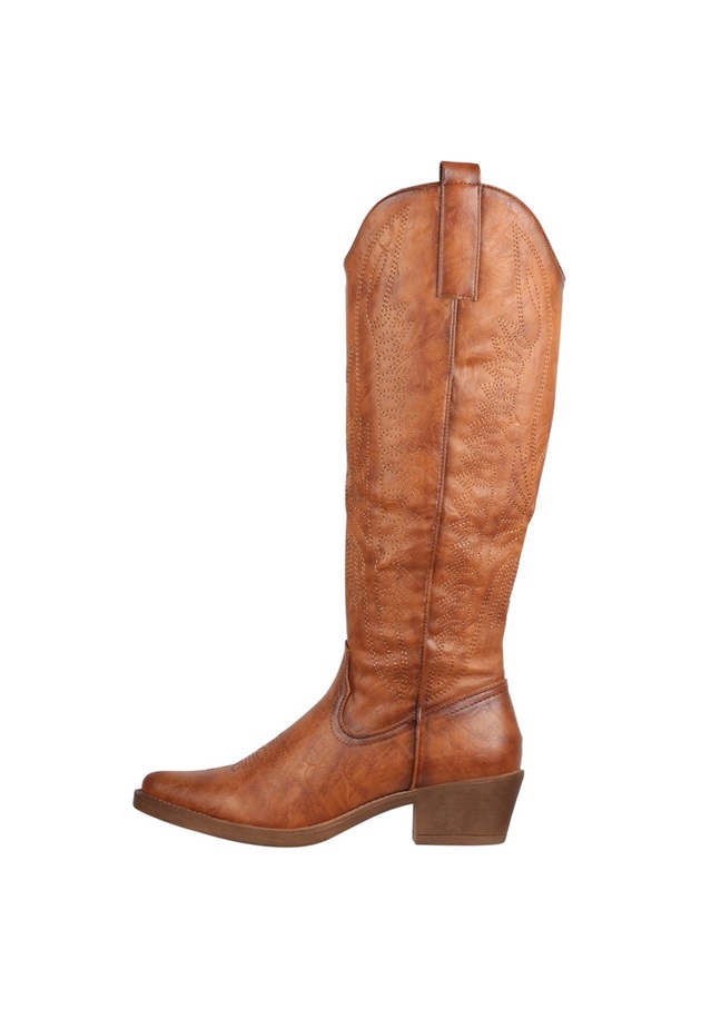 Elara Cowboy-/Bikerboot - braun/hellbraun