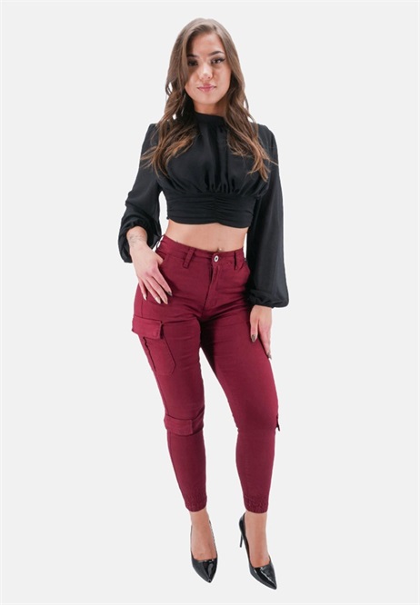 Elara Cargohose - rot/bordeaux