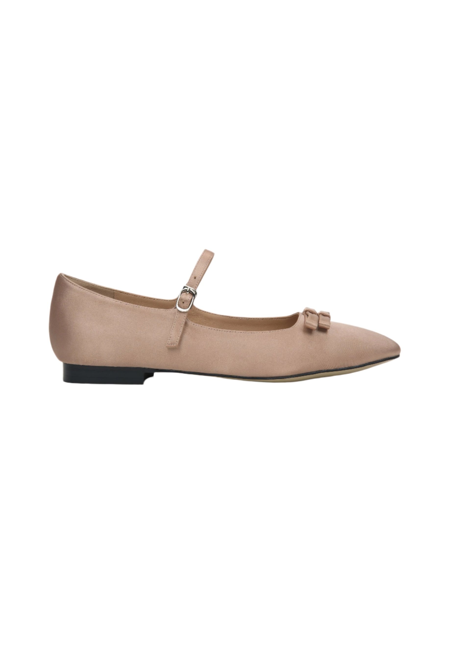 ESTRO ELEGANCKIE ZE SPRZĄCZKĄ I KOKARDĄ - Riemchenballerina - beige