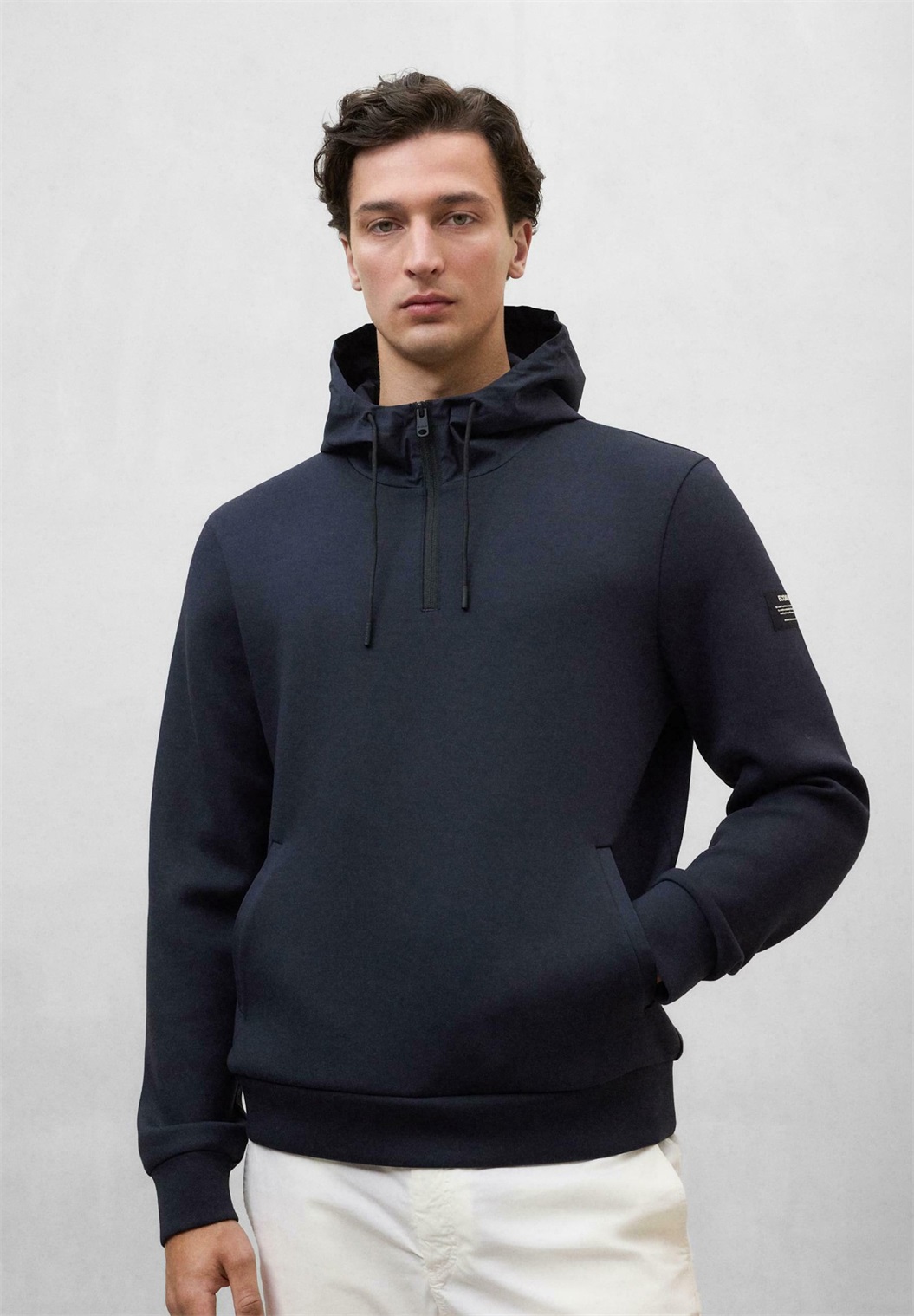 Ecoalf SURAT HYBRID - Kapuzenpullover - deep navy/blau