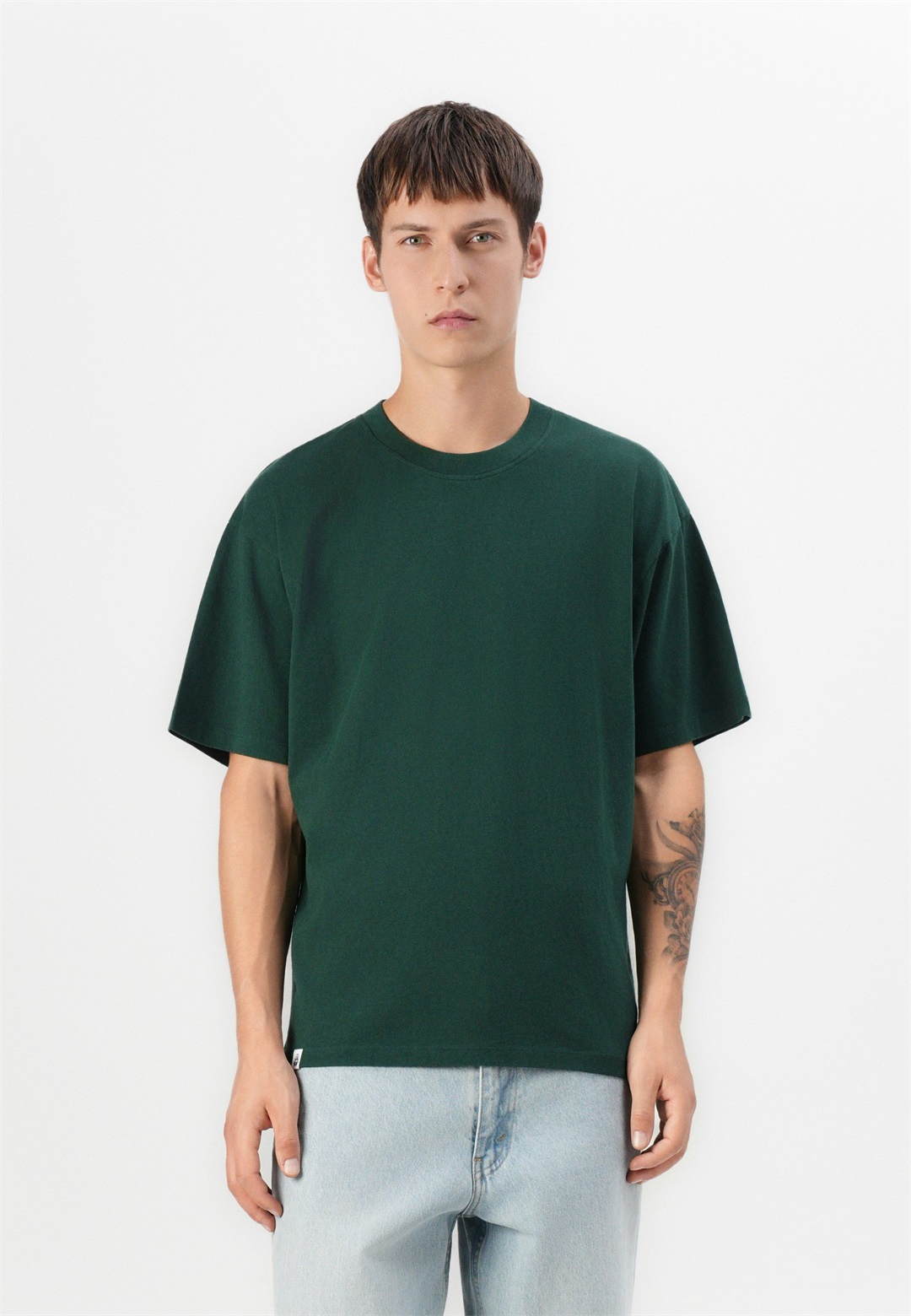 Edwin OVERSIZE BASIC UNISEX - T-Shirt basic - pine grove/dunkelgrün