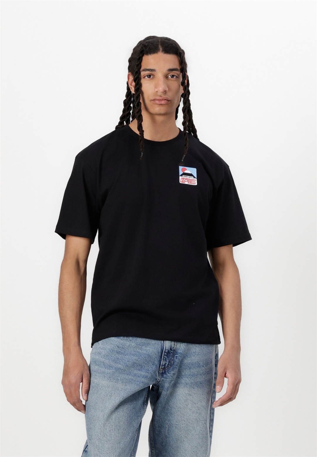 Edwin SUNSET ON FUJI SAN UNISEX - T-Shirt print - black/schwarz