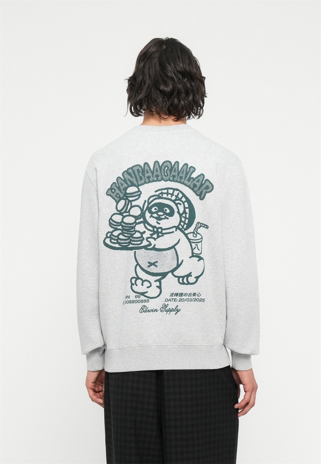 Edwin TANUKI UNISEX - Sweatshirt - grey marl/grau-meliert