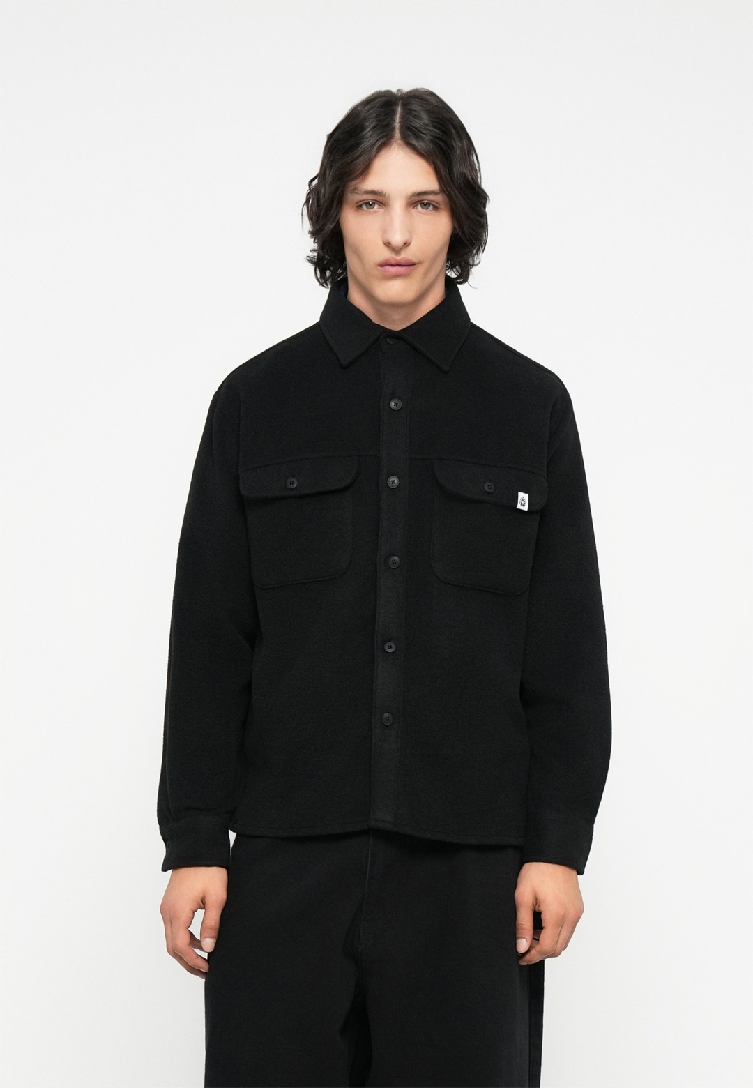 Edwin JOWEN OVERSHIRT UNISEX - Hemdbluse - black/schwarz