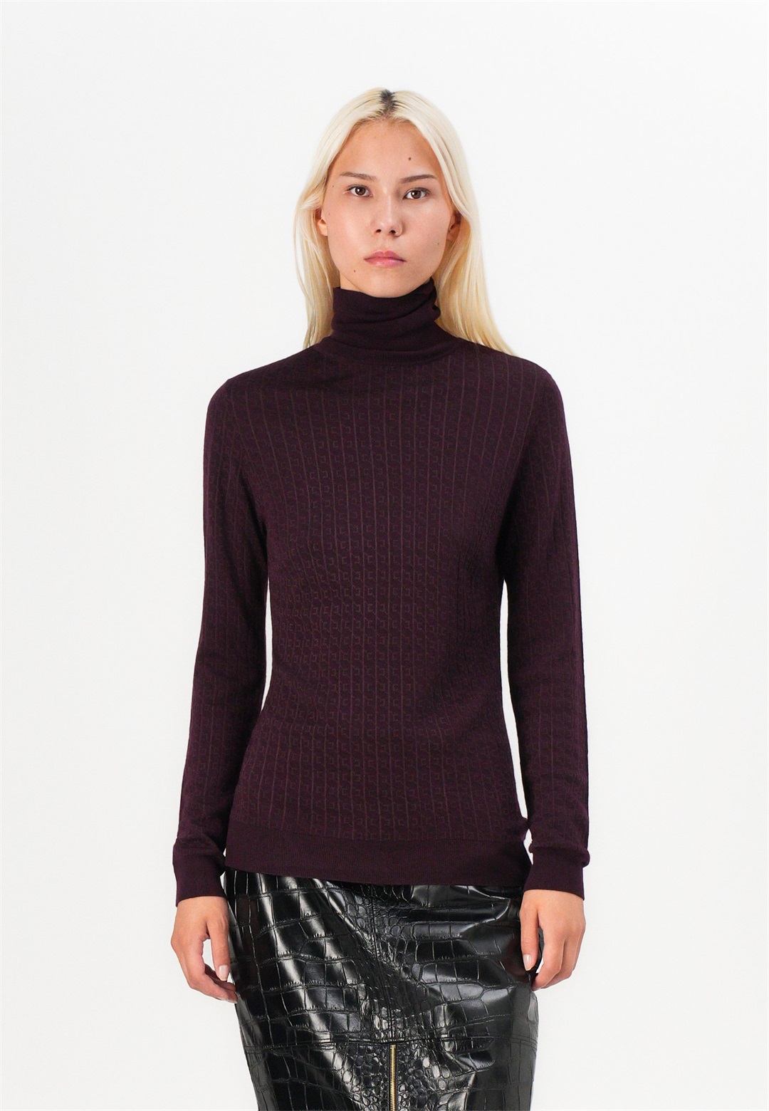 Elisabetta Franchi Strickpullover - merlot/bordeaux