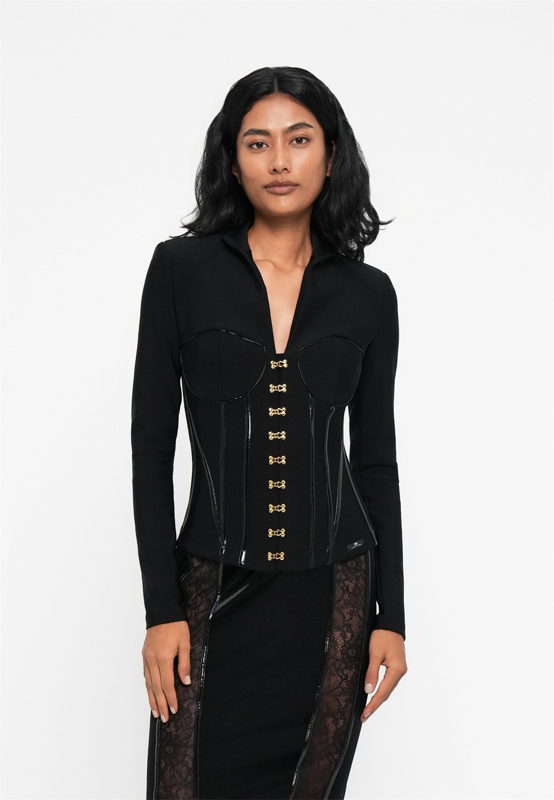 Elisabetta Franchi WOMEN JACKET - Blazer - nero/schwarz