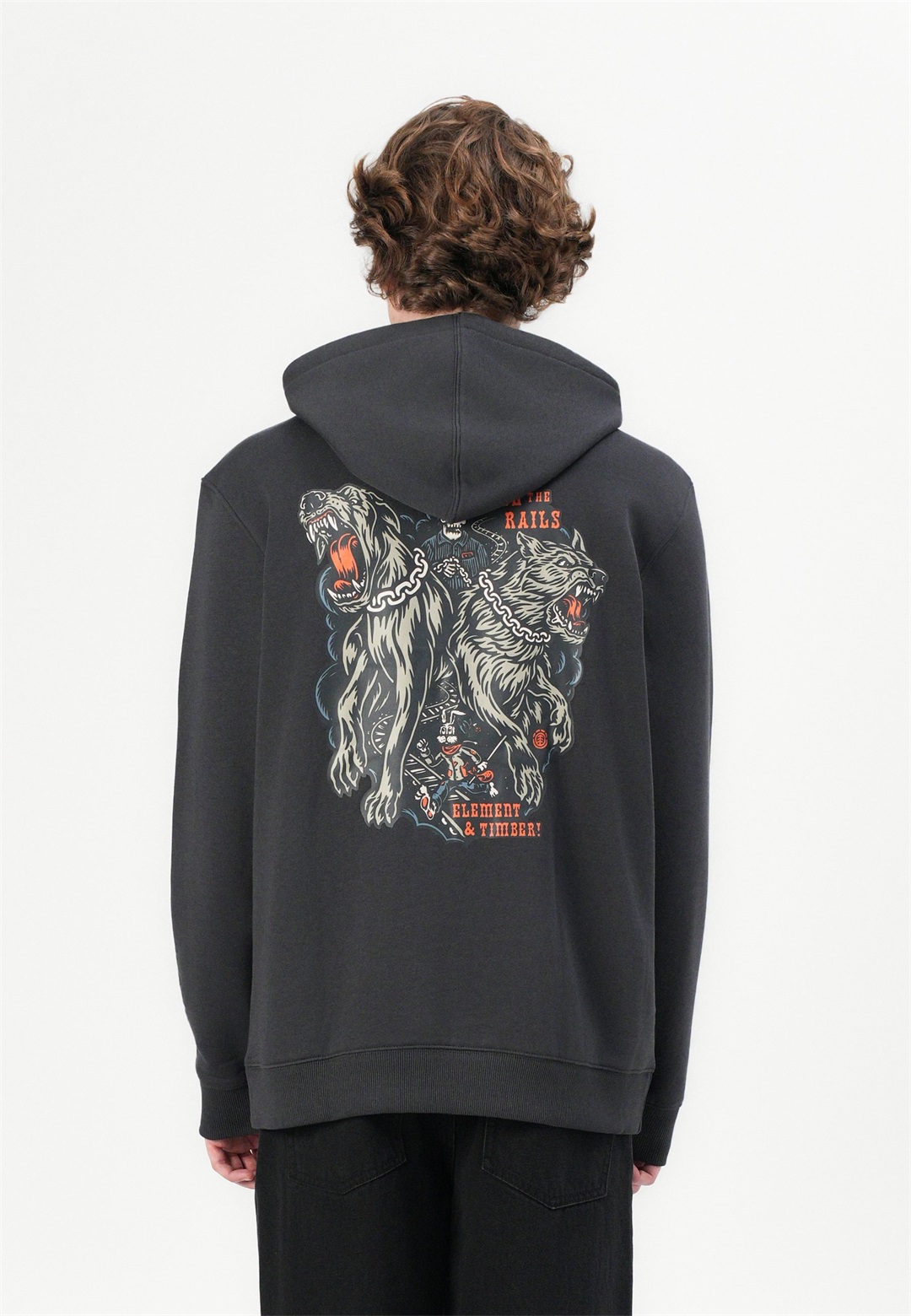 Element TIMBER GUARD DOGS PO - Kapuzenpullover - tarmac - solid/schwarz