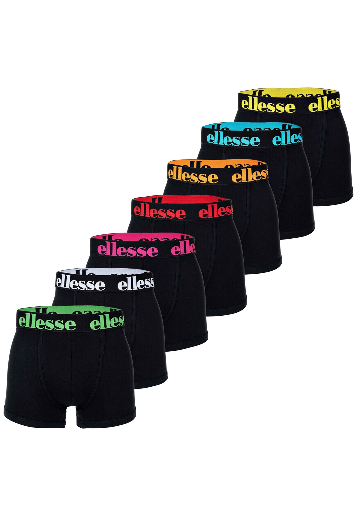 Ellesse 7ER PACK-YEMA LOGO STRETCH - Boxer Briefs - schwarz multi2/mehrfarbig