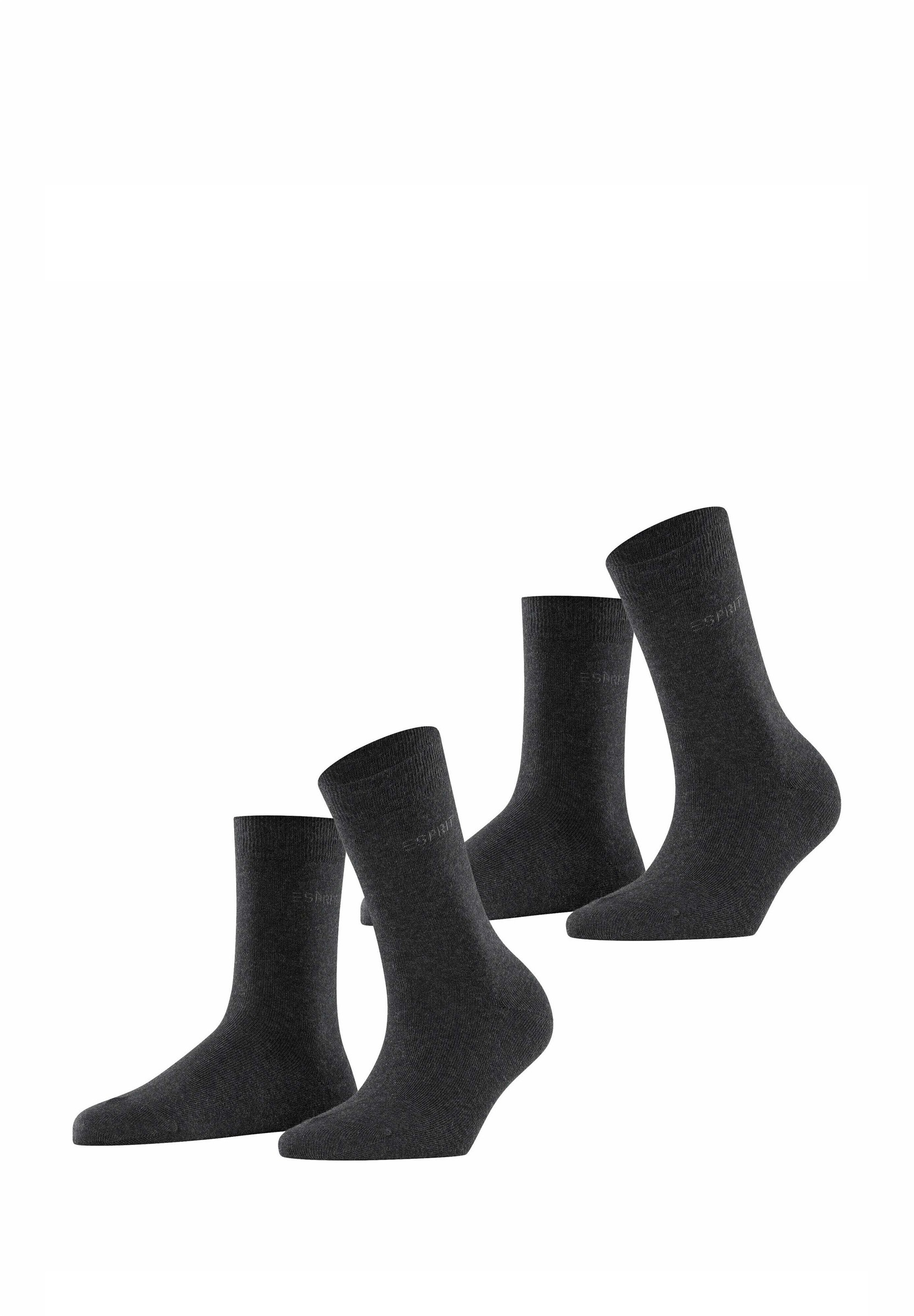 Esprit UNI 2-PACK - Socken - anthra mel/anthrazit-meliert
