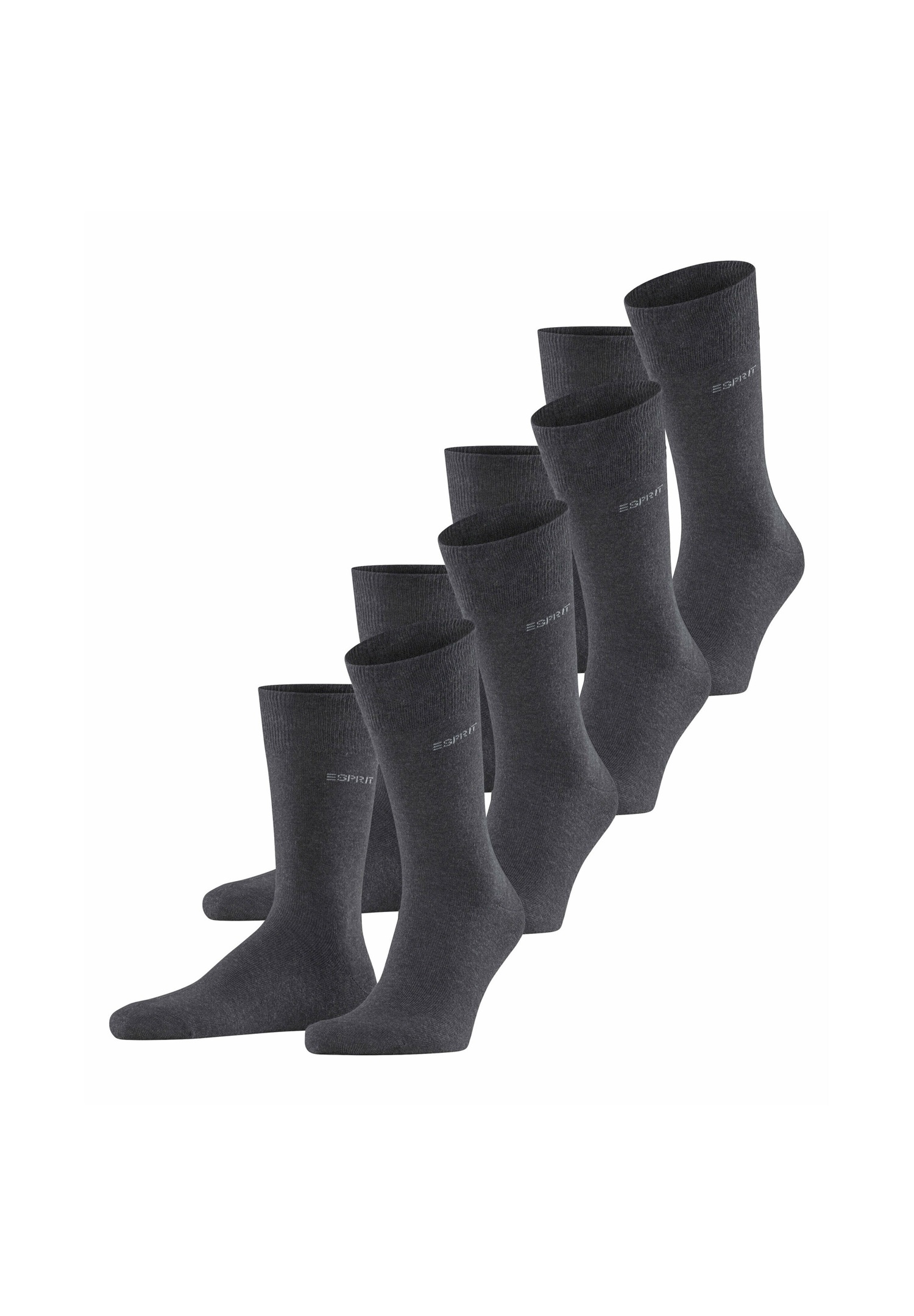 Esprit SOLID - Socken - anthra mel/anthrazit-meliert