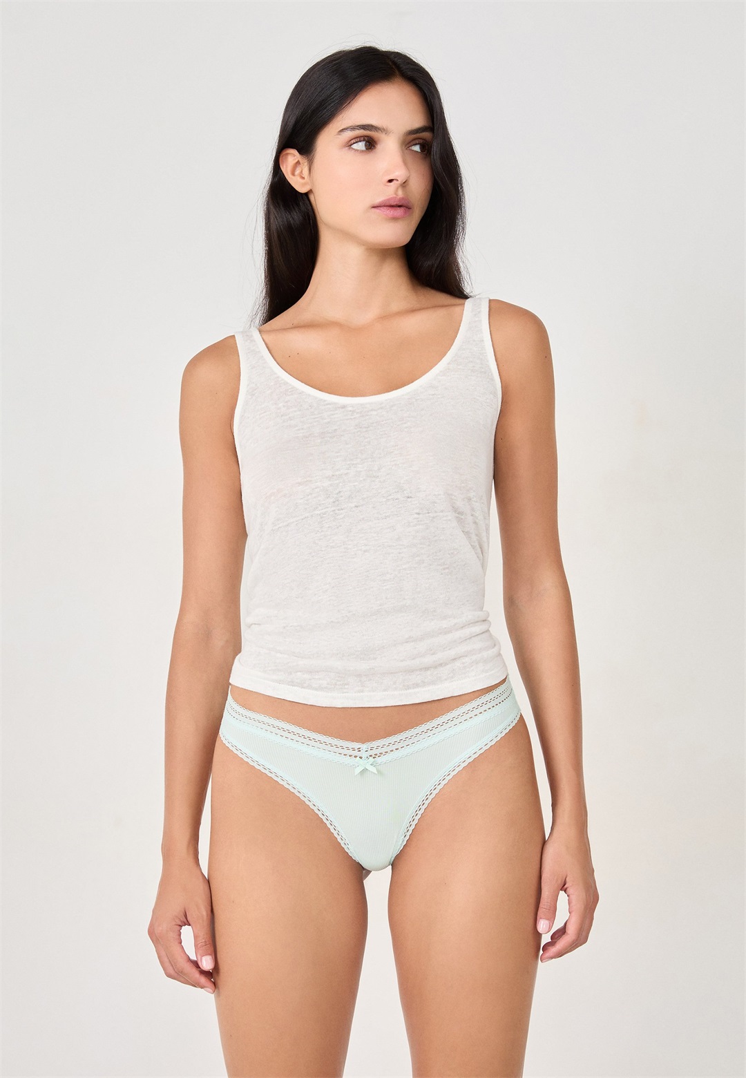 Etam String - emeraude/mint