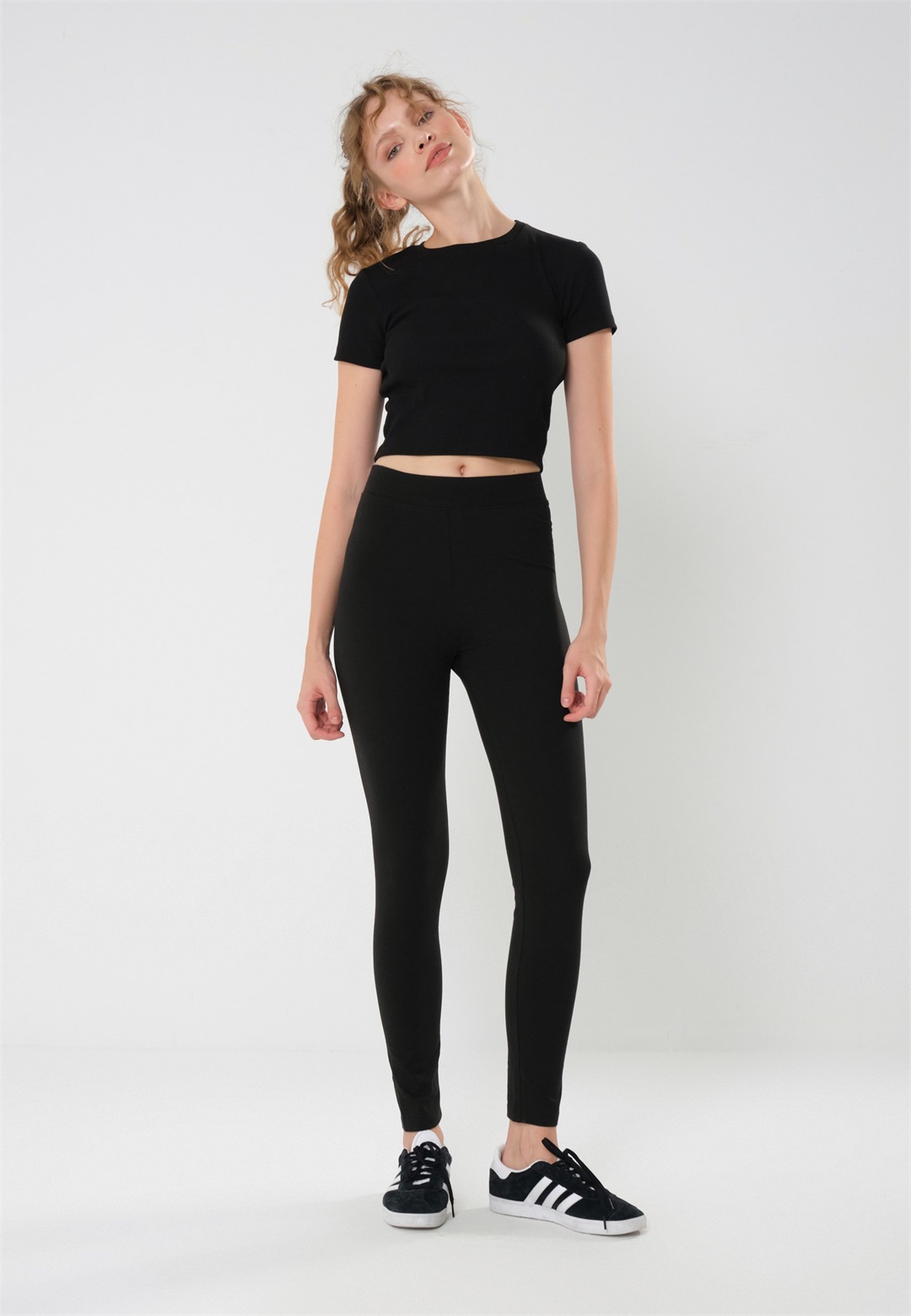 Even&Odd 2 PACK - Leggings - Hosen - black/schwarz