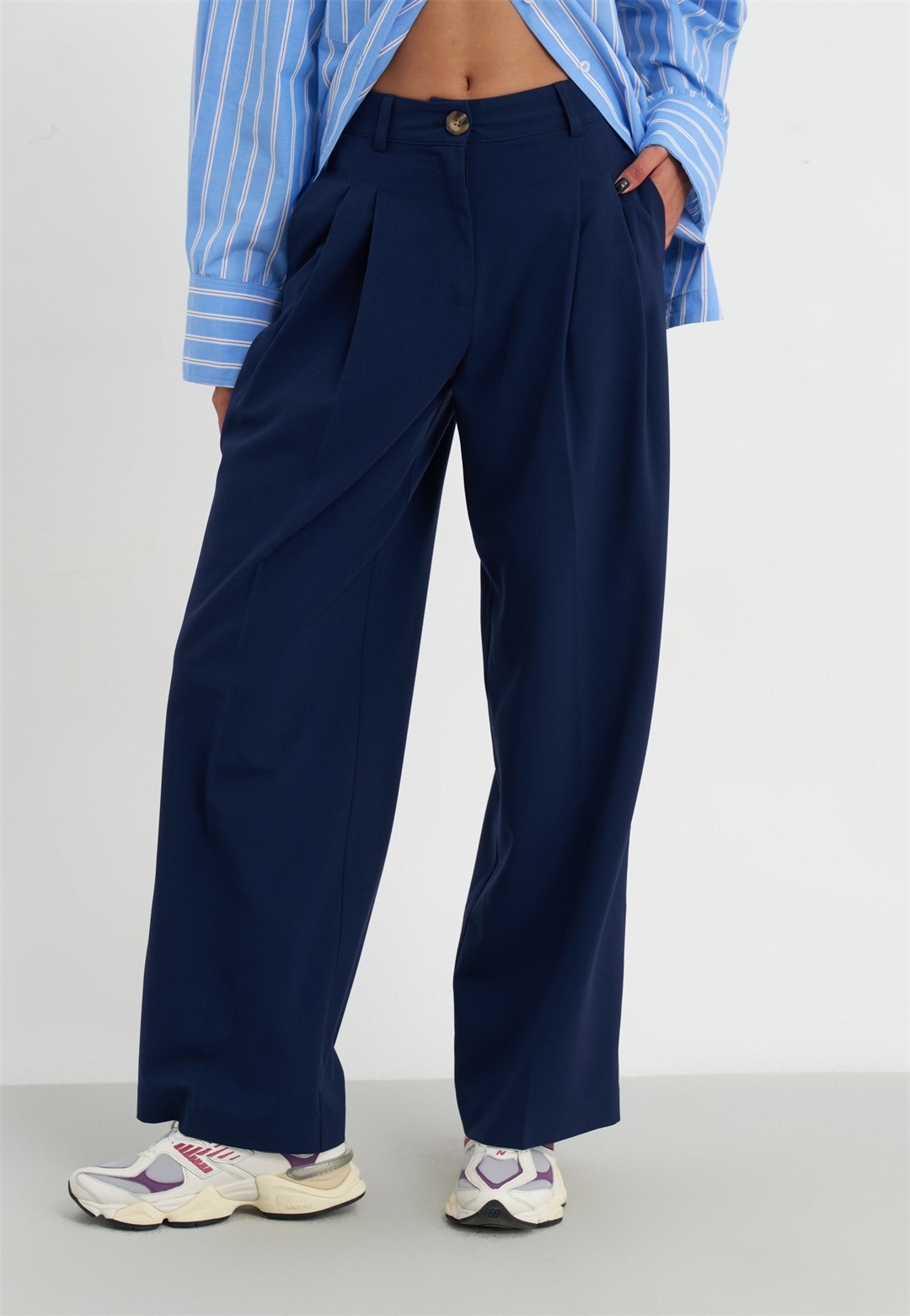 Even&Odd Stoffhose - dark blue/dunkelblau