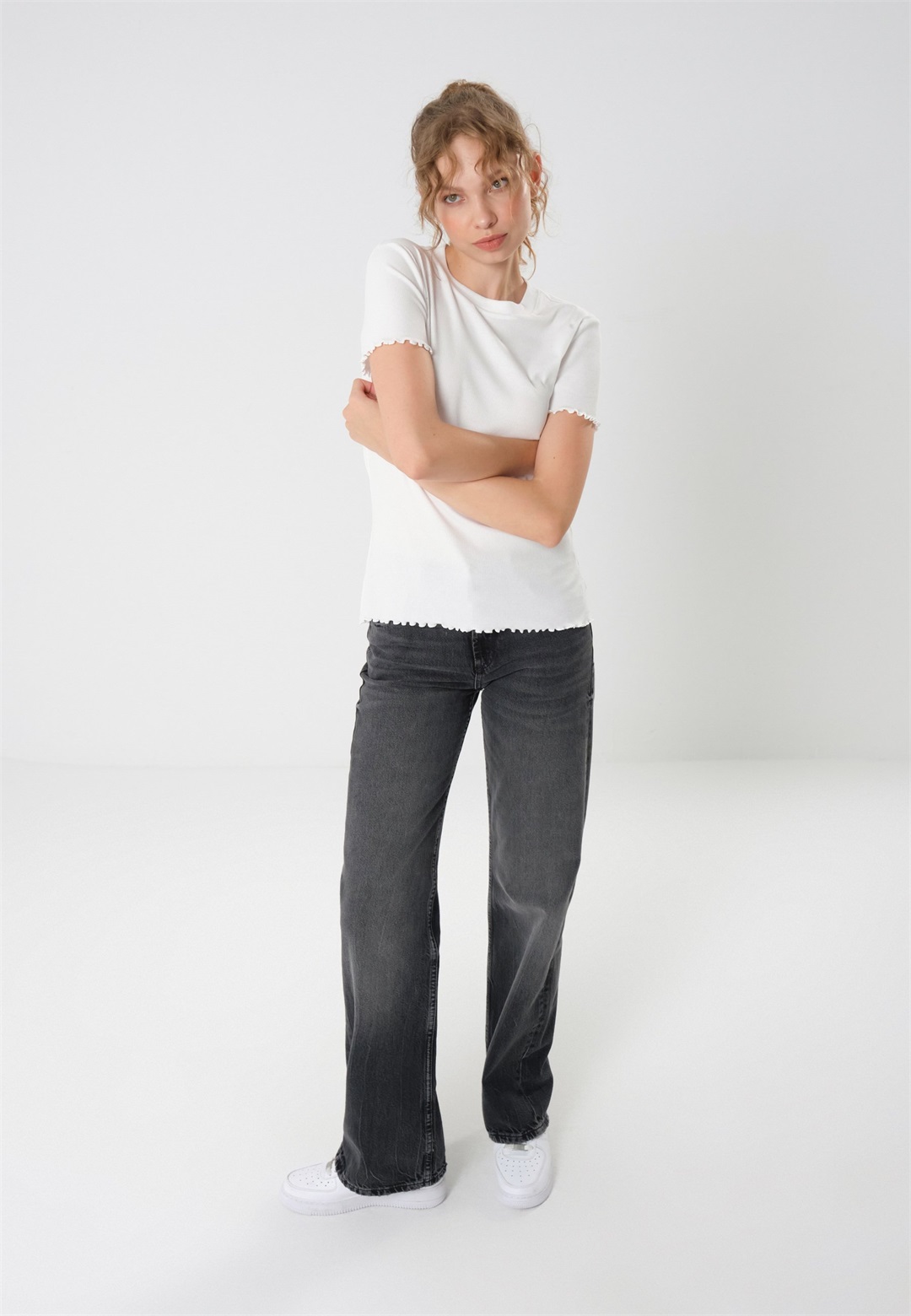 Even&Odd 2 PACK - T-Shirt basic - black/white/schwarz