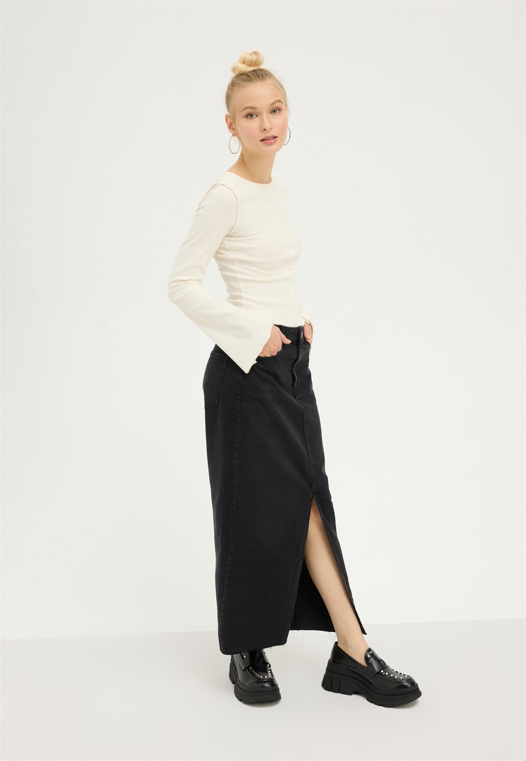 Even&Odd 2 PACK - Langarmshirt - white/black/weiß