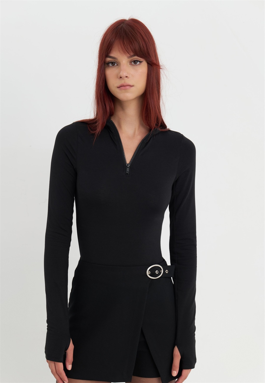 Even&Odd Langarmshirt - black/schwarz