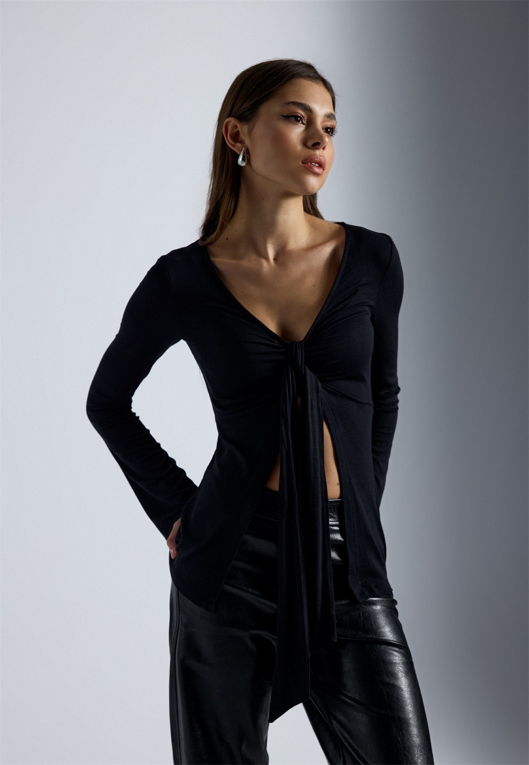 Even&Odd Langarmshirt - black/schwarz