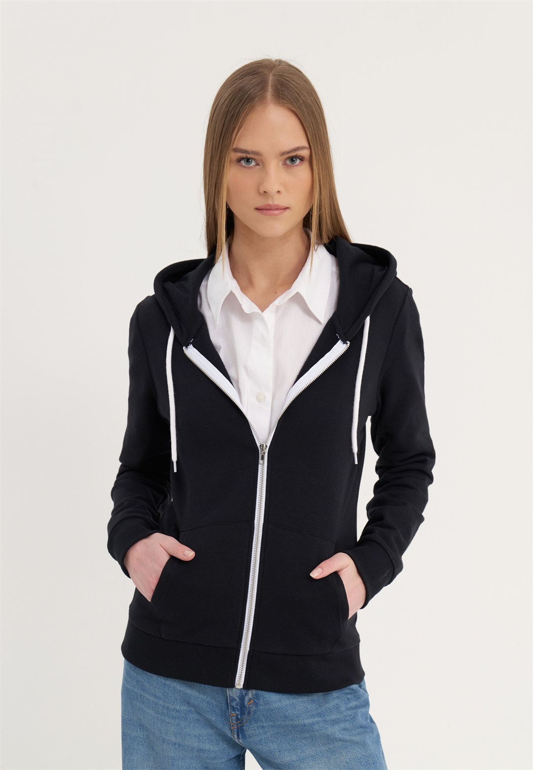 Even&Odd Sweatjacke - black/schwarz