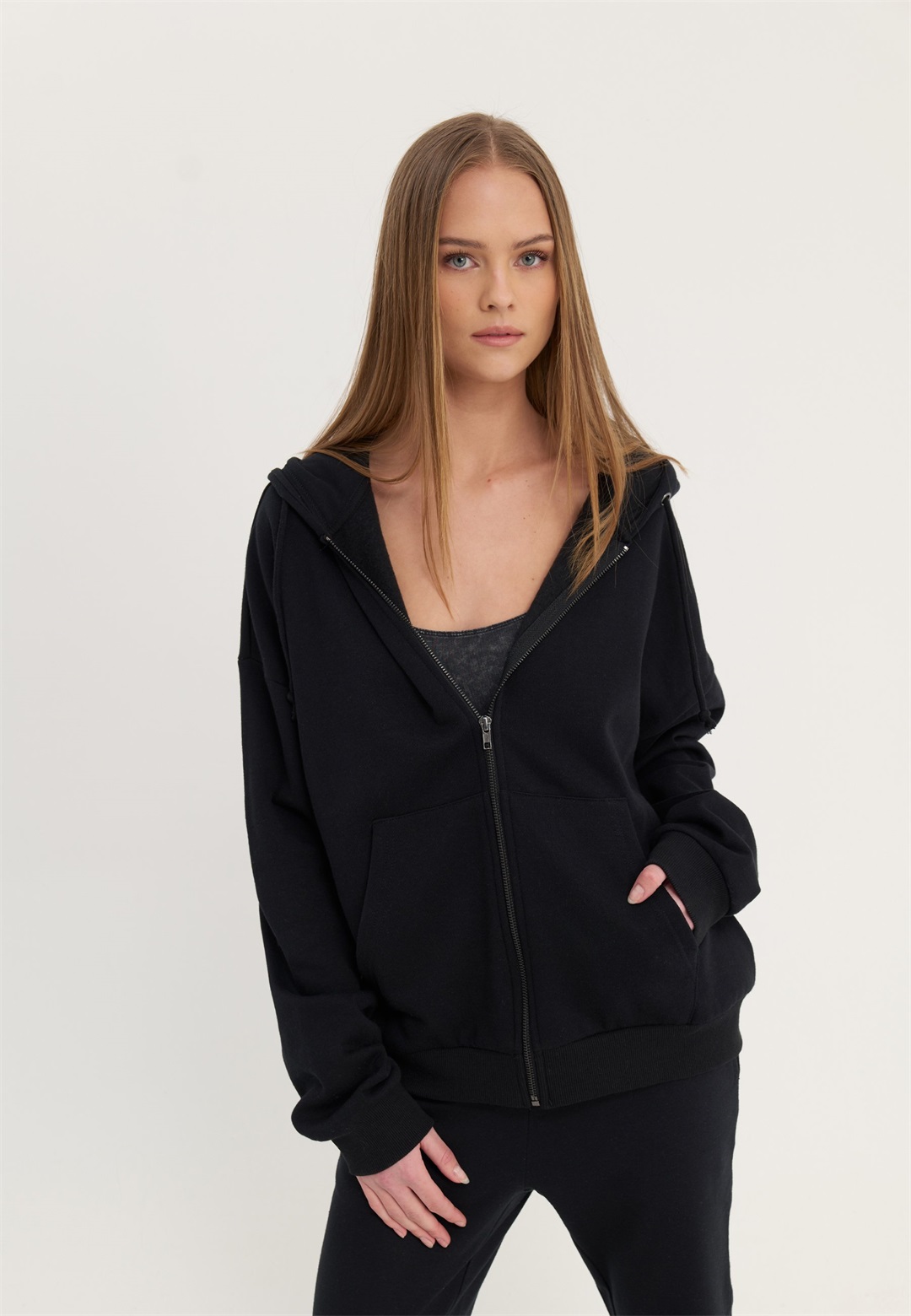 Even&Odd Kapuzenpullover - black/schwarz