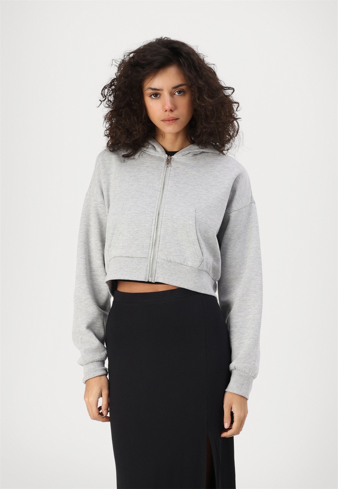 Even&Odd Kapuzenpullover - mottled light grey/hellgrau-meliert