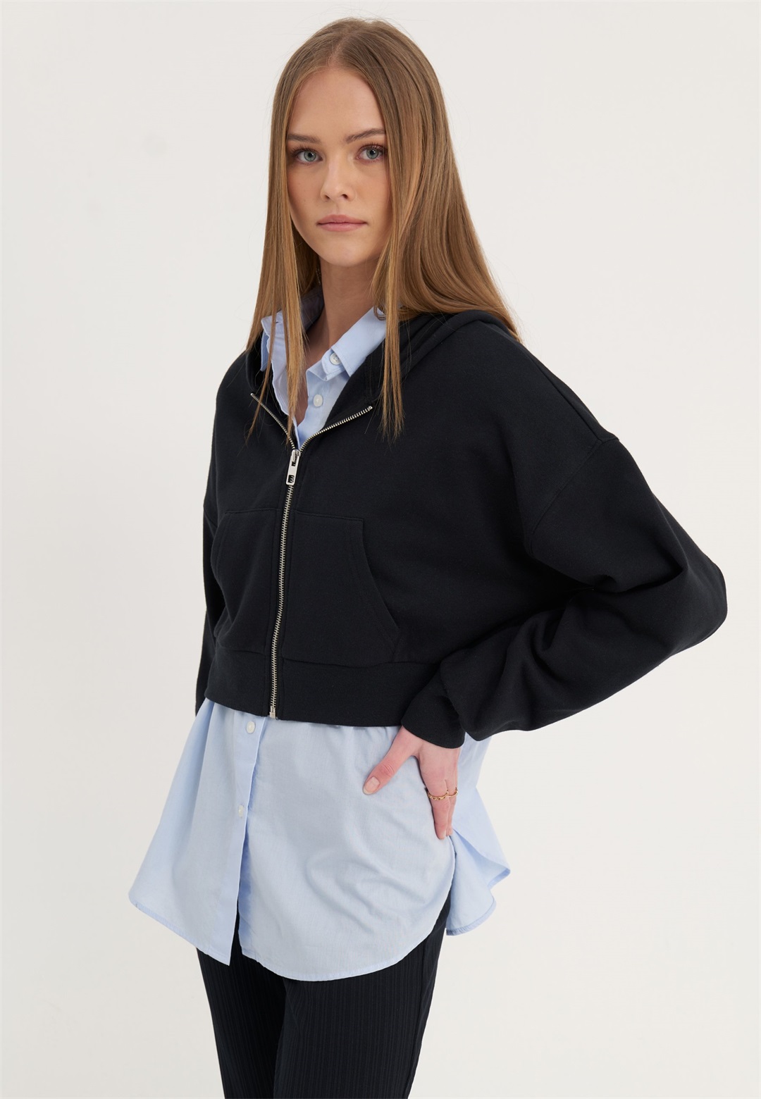 Even&Odd Kapuzenpullover - black/schwarz