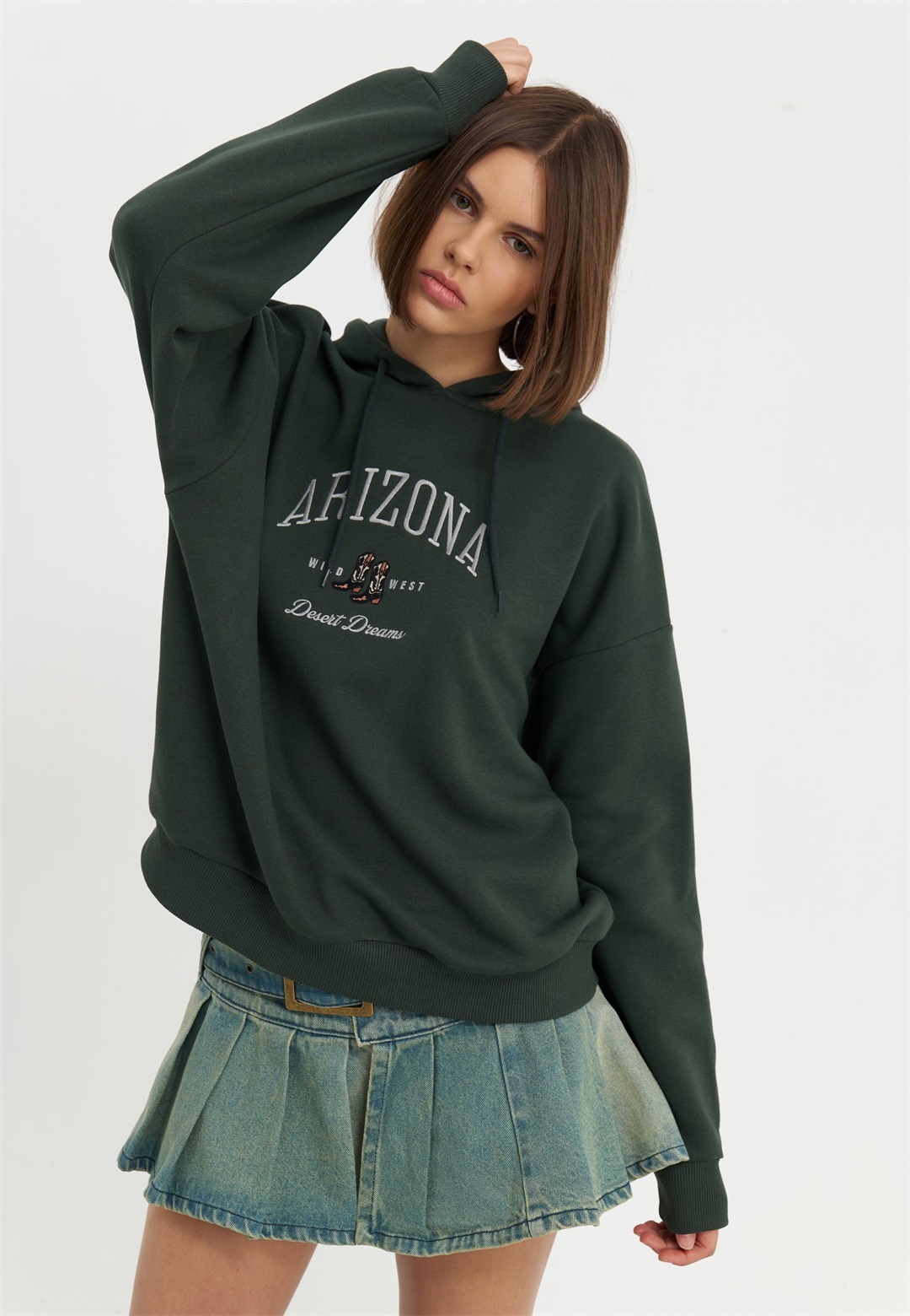 Even&Odd Sweatshirt - dark green/dunkelgrün