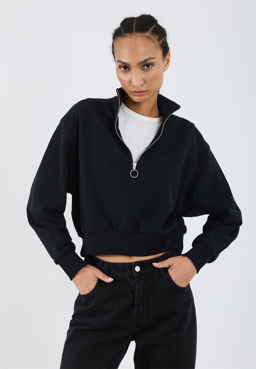 Even&Odd Sweatshirt - true black/schwarz