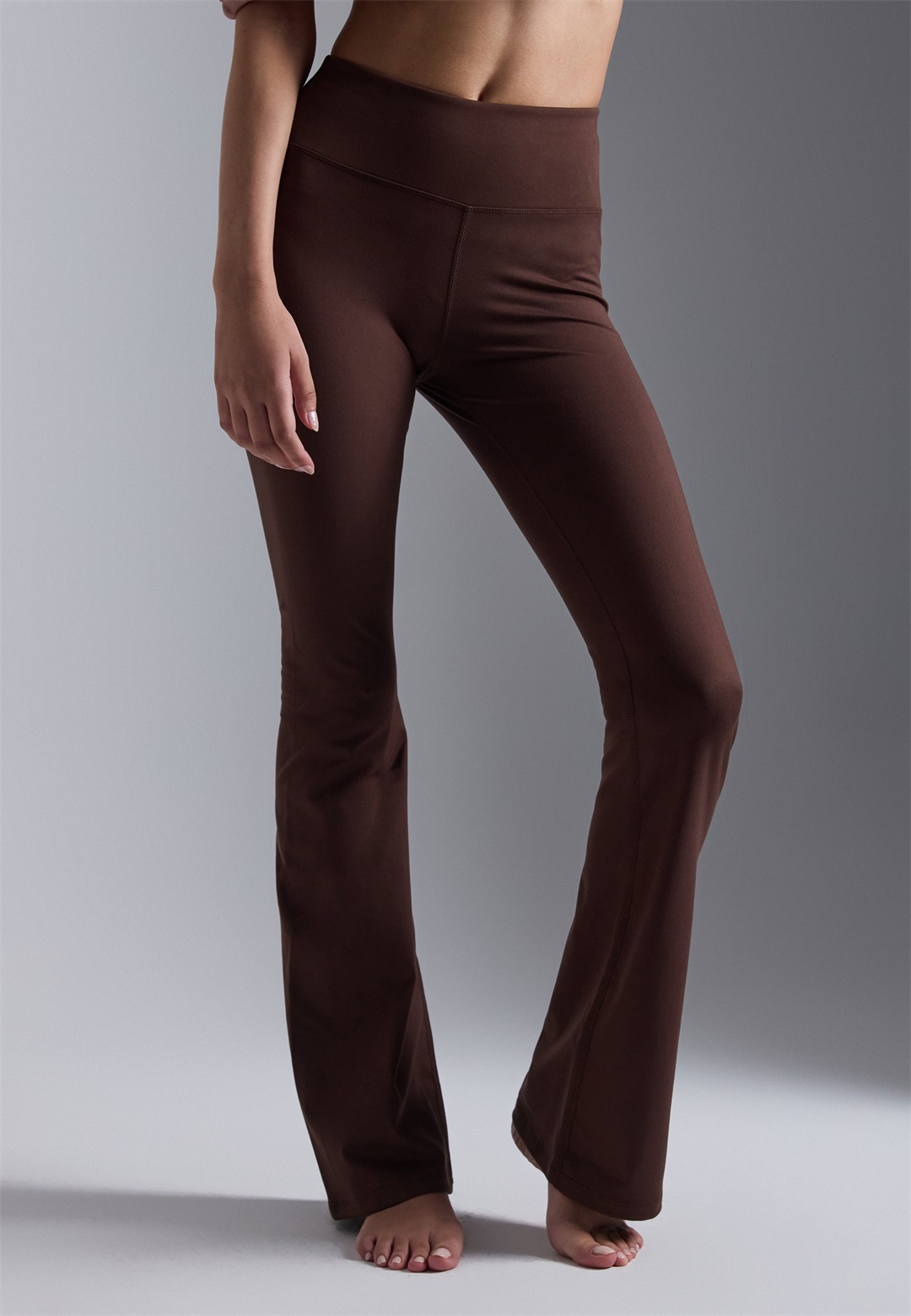 Even&Odd active ESSENTIAL HIGH RISE FULL LENGTH LEGGINGS - Tights - dark brown/dunkelbraun